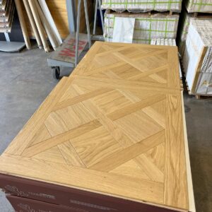 Engineered - European Oak - Design Parquet - 24x24", 15mm - Selected Grade - Natural - Natural Brushed Finish