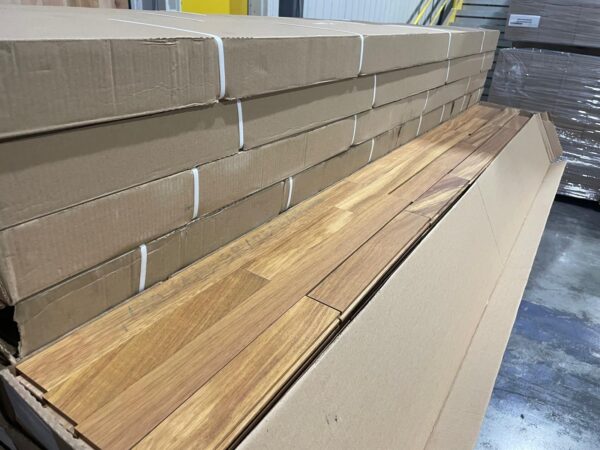 Exotic Hardwood - Golden Teak - Orelha De Macaco - 2 1/4 Inch x 3/4 - Select - Prefinished - Made In Brazil