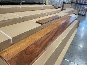 Hardwood - Jatoba - Brazilian Cherry - 5 x 3/4" - Natural Satin