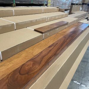 Hardwood - Jatoba - Brazilian Cherry - 5 x 3/4" - Natural Satin
