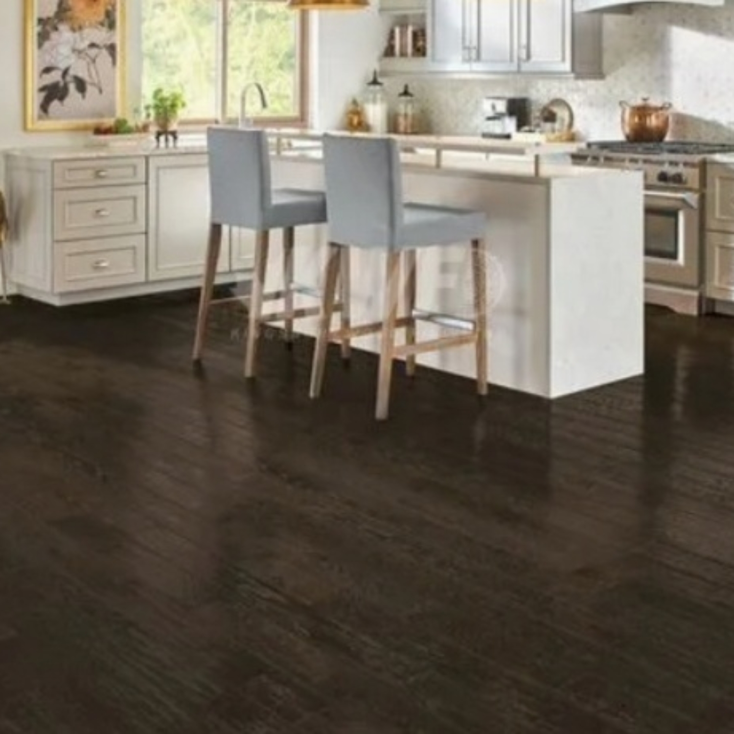 Solid Red Oak, 4-1/4″ x 3/4″, Color: Graphite